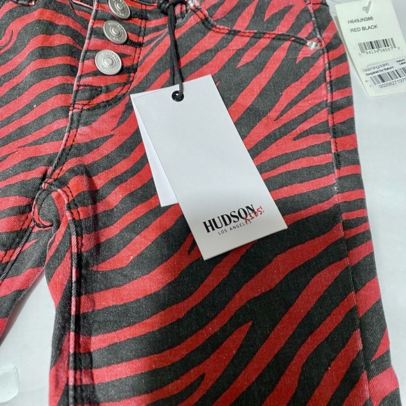 Hudson Red Zebra Girls Jeans - Picture 3 of 7